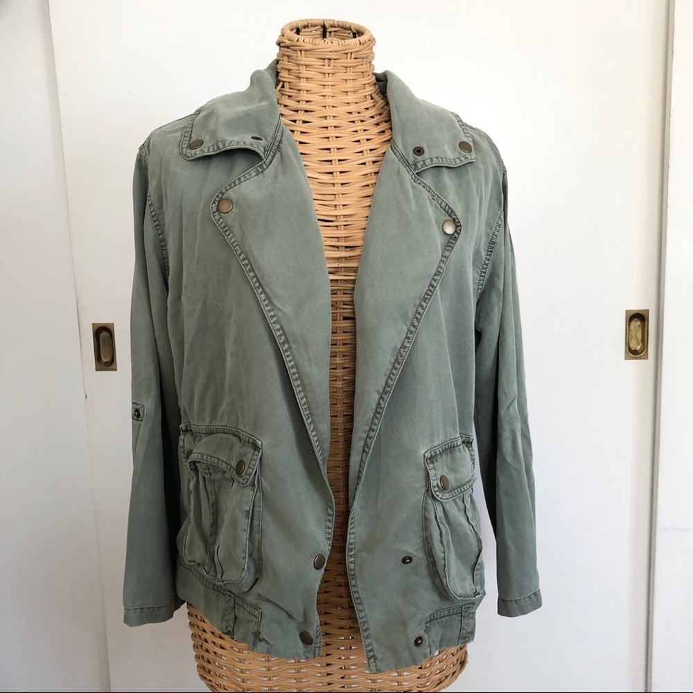 YFB Young Fabulous and Broke military green jacket